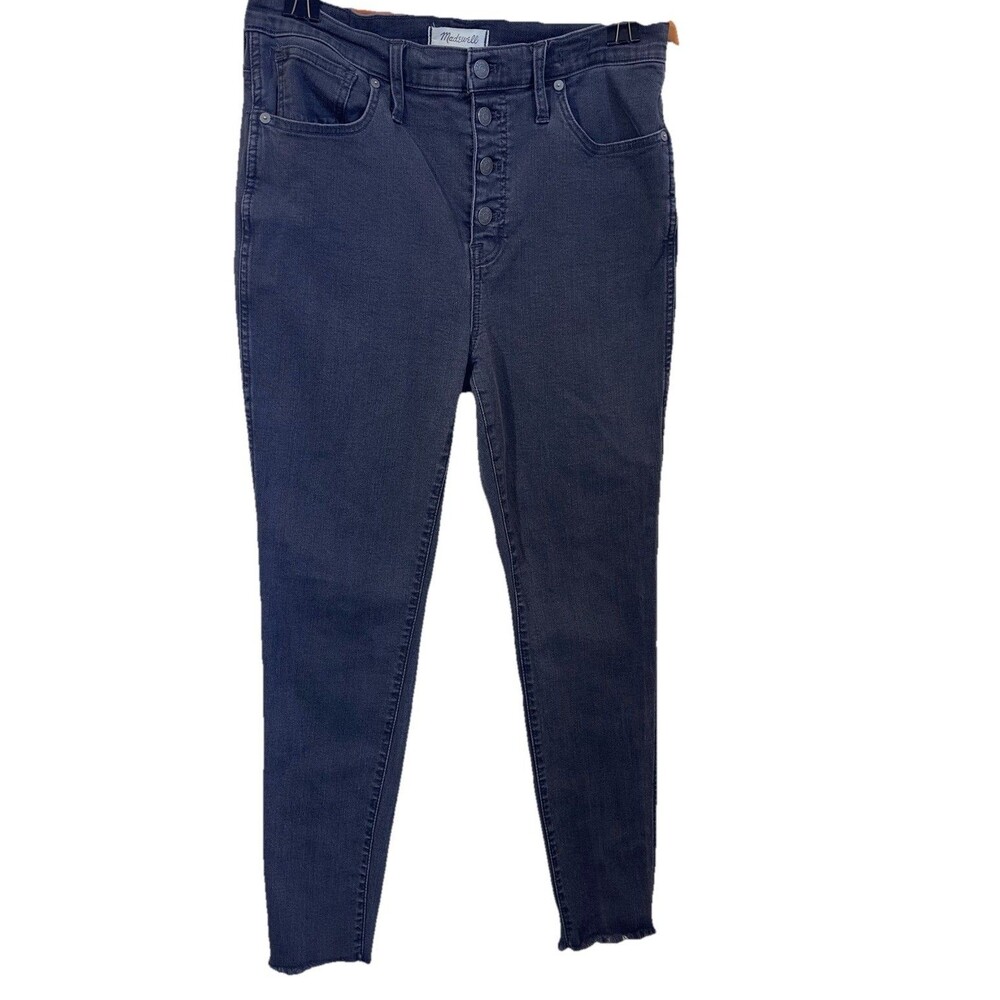Madewell Women's Skinny Jeans - Dark Blue